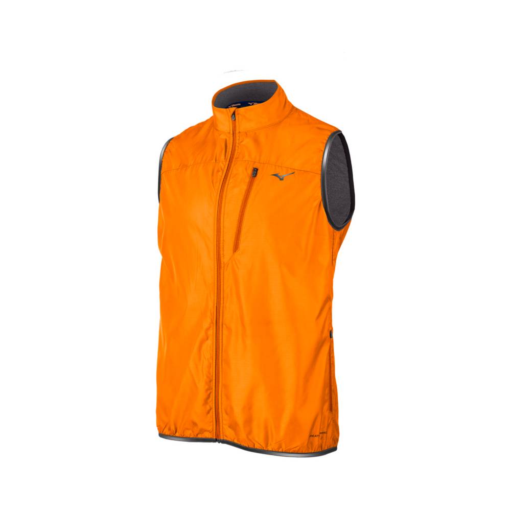 Colete Mizuno Breath Thermo® FZ - Homem - Laranja - YKVAO0172